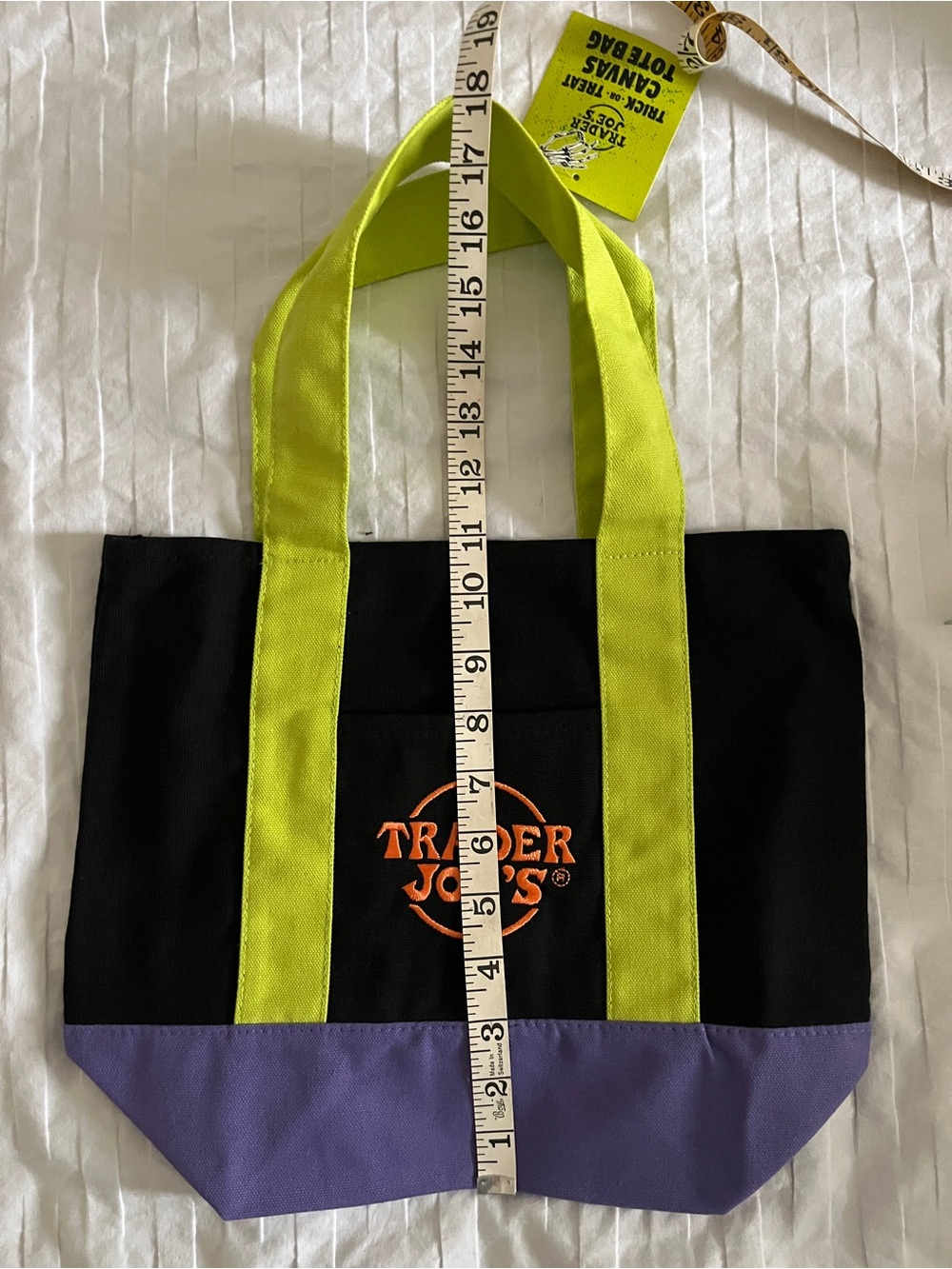 🎃 2026 NWT Full Set of 4 Trader Joe’s Halloween Mini Canvas Tote Bags - Picture 9 of 11